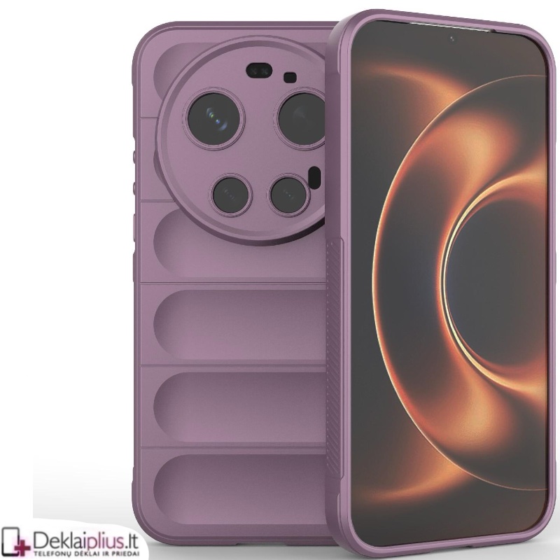 Magic Shield guminis dėklas - violetinis (Xiaomi 17 Ultra) Magic Shield guminis dėklas - violetinis (Xiaomi 17 Ultra)